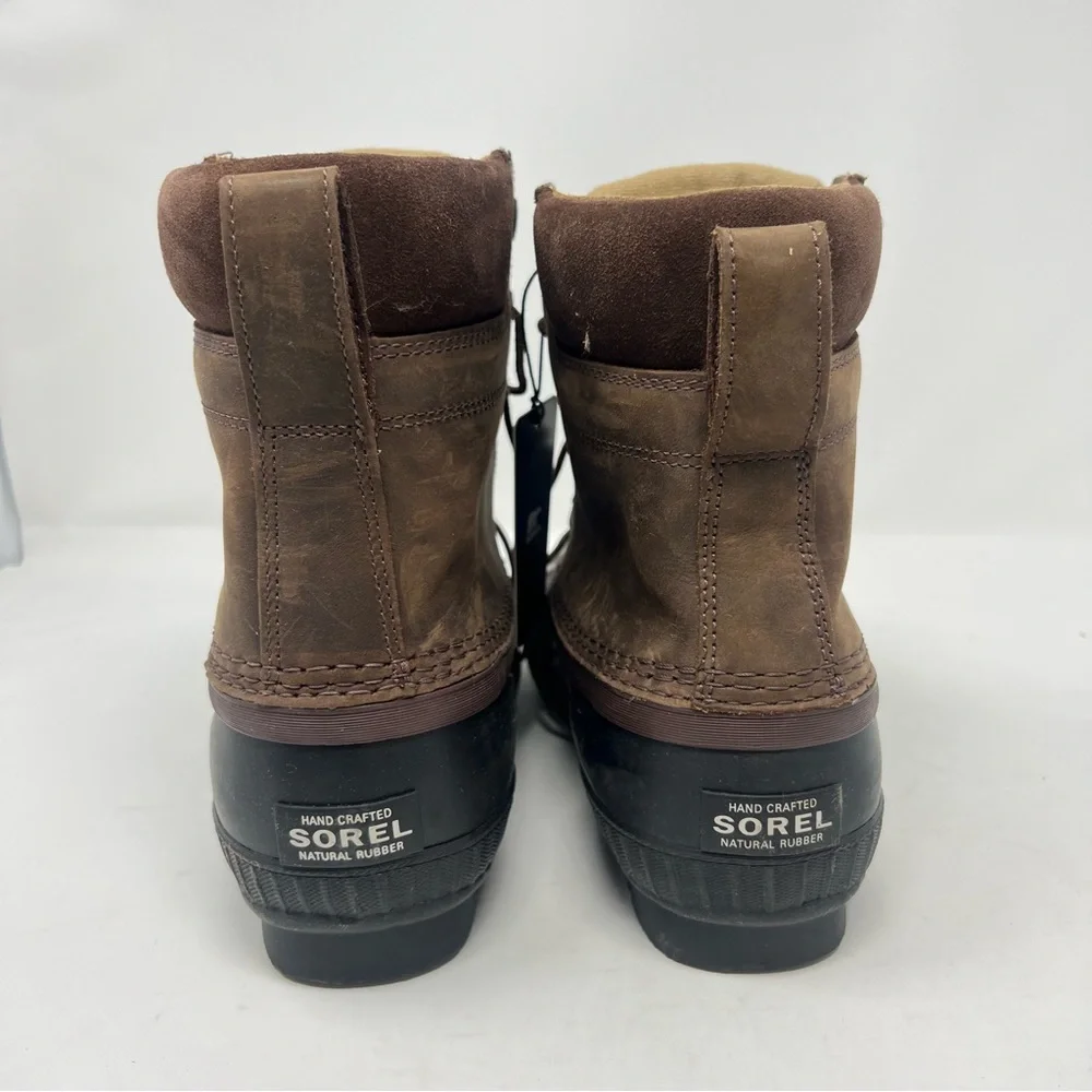 NWT Sorel Mens Cheyanne II Lace Up Brown & Black Snow Boot Size 10